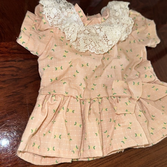 *VINTAGE* 1985 Cabbage Patch Kids Peach Dress with Yellow Flowers - Picture 3 of 11